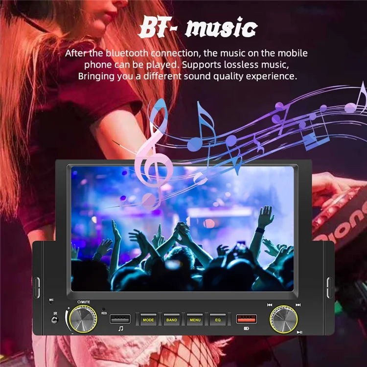 F170C 6-дюймовый кар-плей Bluetooth-автомобильный MP5-плеер с двойным USB-радио FM