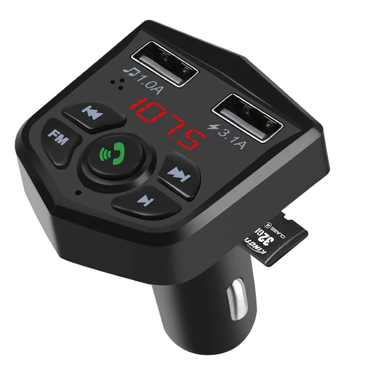 803 Bluetooth FM Mp3 Player Bluetooth Chiama Car Caricatore a Mani Libere a Mani Libere Music Adapter Adapter Adattatore Bluetooth/TF Card/U Disk