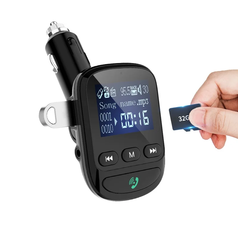 BT06 Bluetooth Reproductor De Música Bluetooth Llamadas Con Manos Libres Llamadas Cigarette Encendedor Adaptador Kit Con Transmisor Digital FM