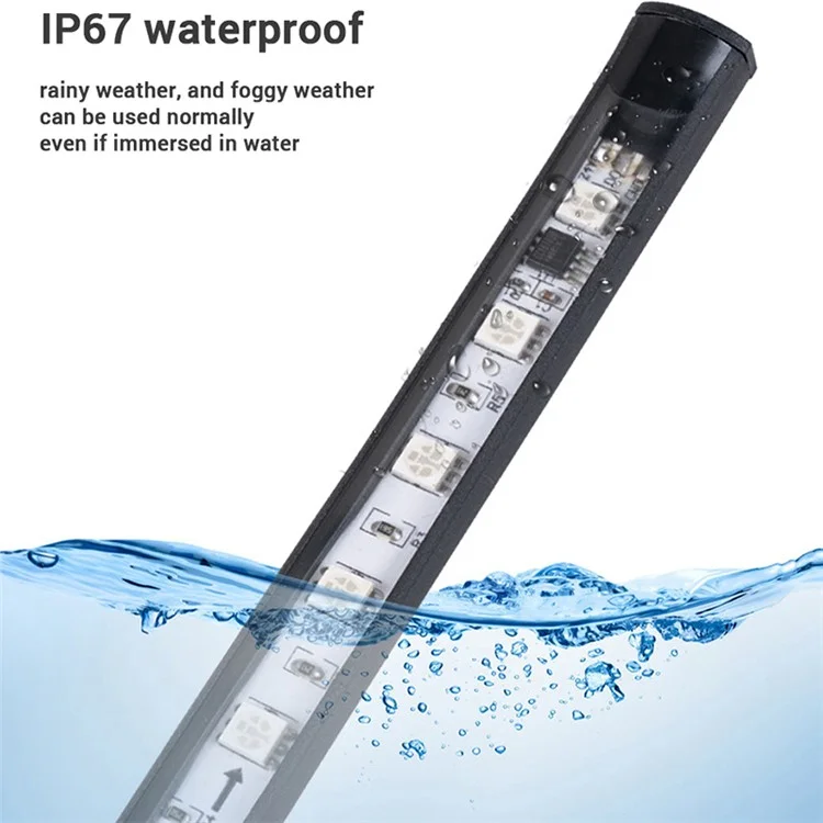 2.4m 24V Van DRL Running Lamp Truck Exterior Decoration LED Strip for Car RGB Ambient Light Bar