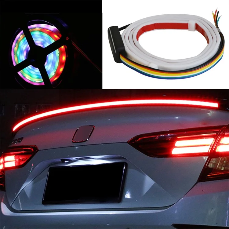 1.2m 60-LED Strip Signal Light Car Trunk Illumination Rear Brake Backup Lamp Turn Signal Light
