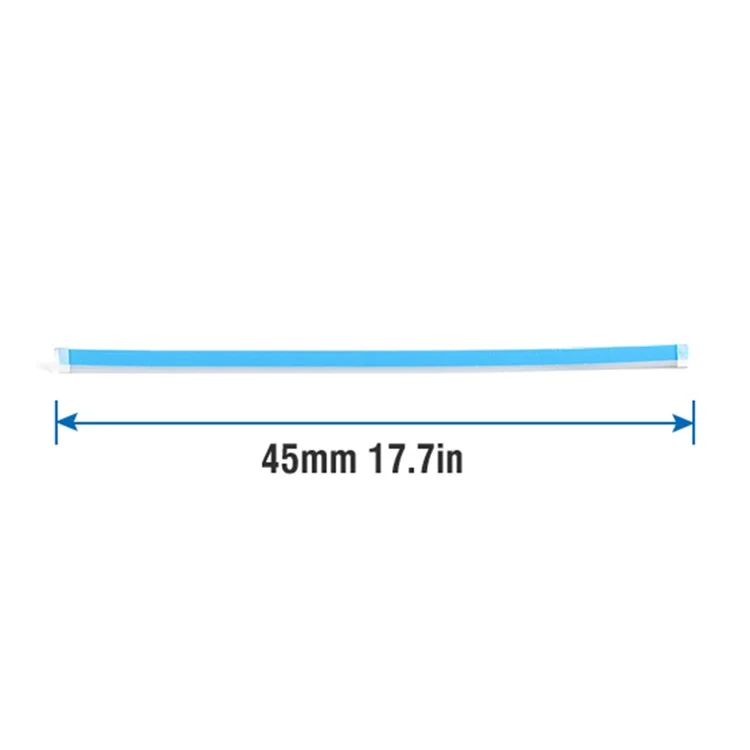 2 Peças de Luz Flexível de LED Fino Ultra de 45 cm Impermeável para Luz Diurna de Circulação e Sinal de Direção - Branco / Amarelo