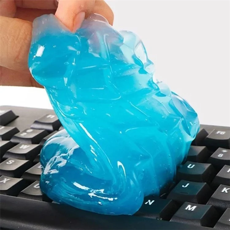 Keyboard Dust Cleaner Magic Sticky Gel Flexible Cleaning Gel for PC Laptop Car Air Vent Dashboard - Green