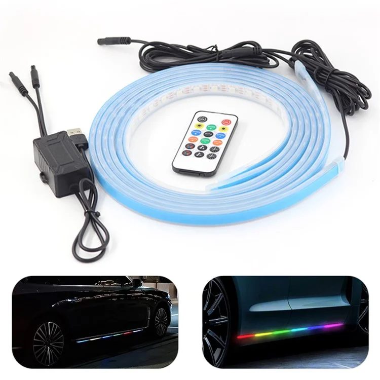 E18U 1.8m USB LED Strip Lights Voice / RC Control Breathing Light for Car Outside Modified Colorful Ambient Lights