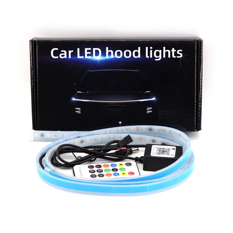 Bande de lumière à LED pour capot de voiture JG02 120 cm, lumière décorative extérieure de fantôme de voiture, feux de circulation diurnes