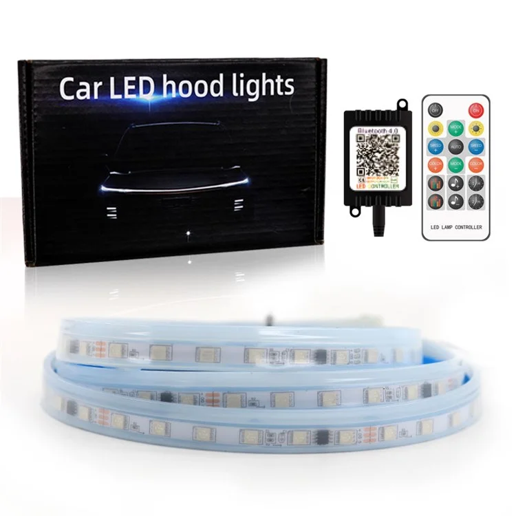 Tira de luz LED para capó de coche JG02 de 150 cm, impermeable, luz de marcha diurna, 12 V, lámpara de atmósfera decorativa dinámica de Phantom
