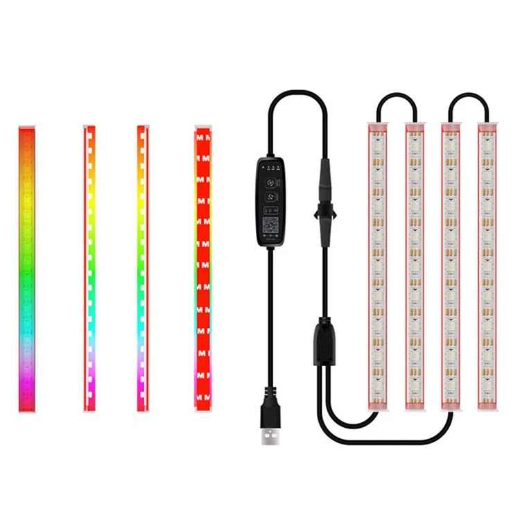 N1U 4 Tiras de luces LED de 36 LED para alumbrado exterior de vehículos Luces de neón debajo del vehículo para coches, SUV y camiones 