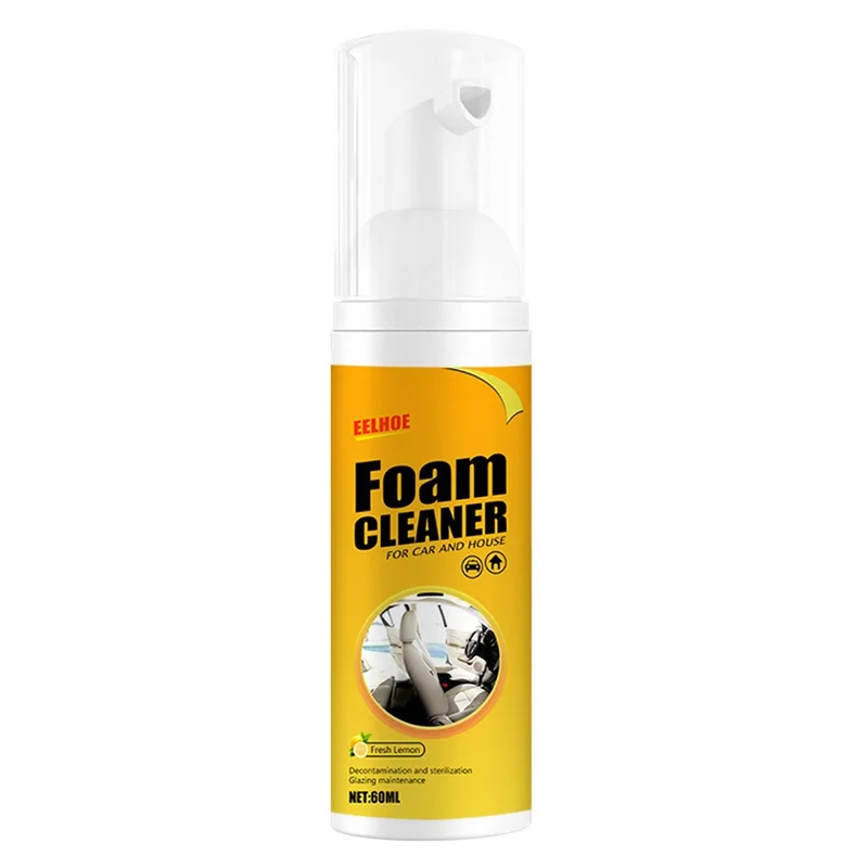 Nettoyant Mousse Multi-usages EELHOE 60ml pour Intérieur de Voiture et Maison