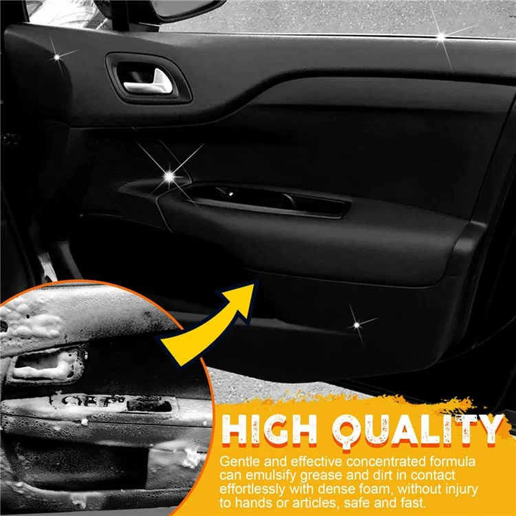 EELHOE 100ml Multifunctional Foam Cleaner Car Interior Seat Steering Wheel Cleaner