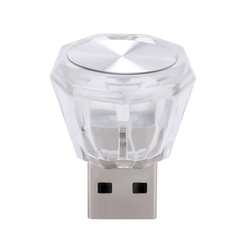 PVC Car USB Lighting Wireless Flashing SUV Vehicle Interior Ambient Lamp - Blue