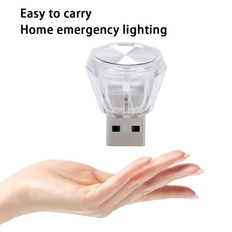 PVC Car USB Lighting Wireless Flashing SUV Vehicle Interior Ambient Lamp - Blue