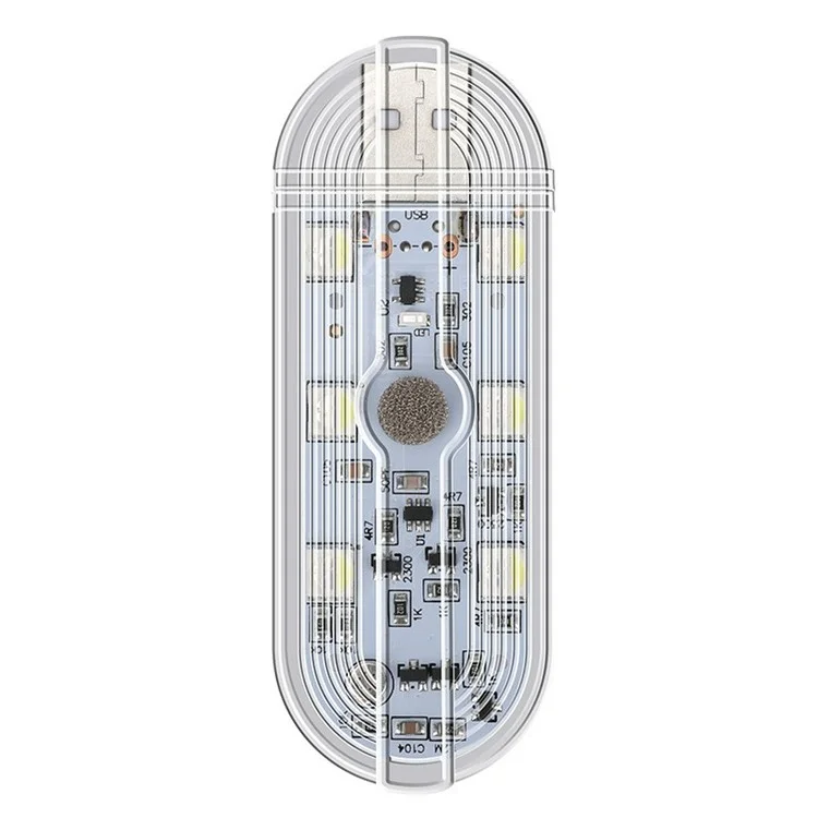 MS033 Luce ambiente wireless a controllo tattile USB per auto, multicolore 
