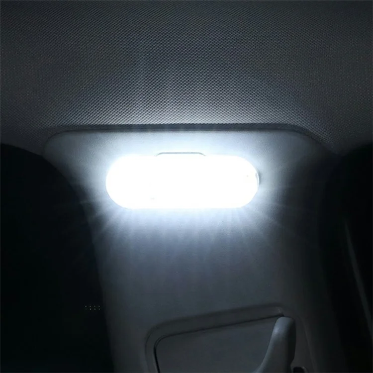 Sensor USB Charging 8-LED Single Color Car Ambient Light - Ice Blue