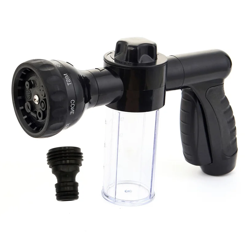 100ml Multi-Functional Water Gun Liquid-Filled High-Pressure Hand Sprayer for Washing Car Watering Lawn - Black