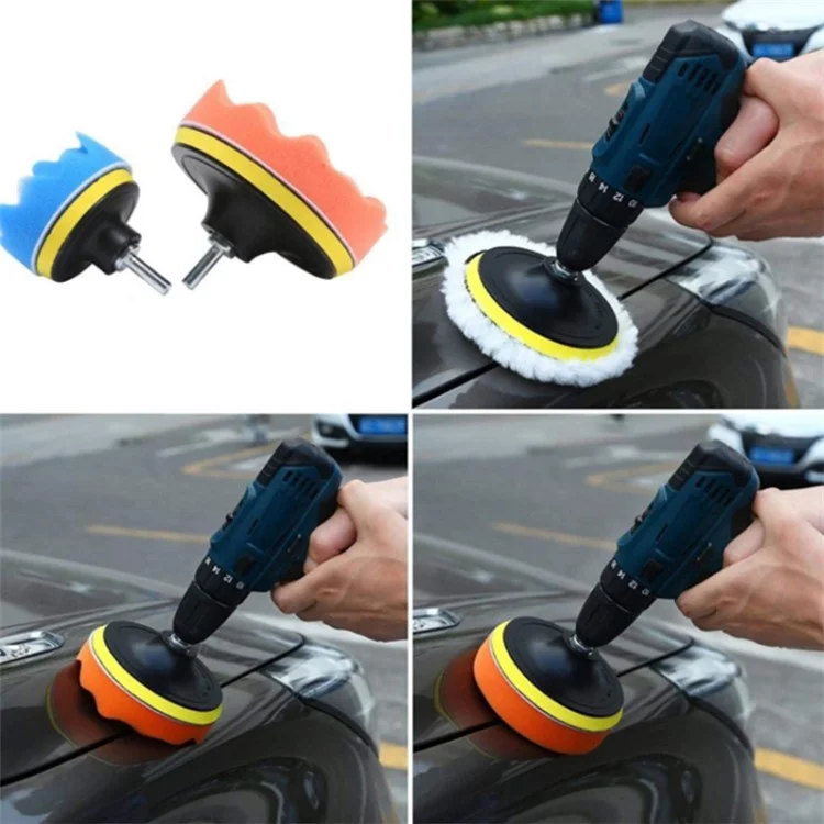 Juego de 35 Piezas de Herramientas de Limpieza de Coche Cepillo para Salida de Aire Boquilla de Lavado de Vehículos Cepillos de Detalle Esponjas y Almohadillas 