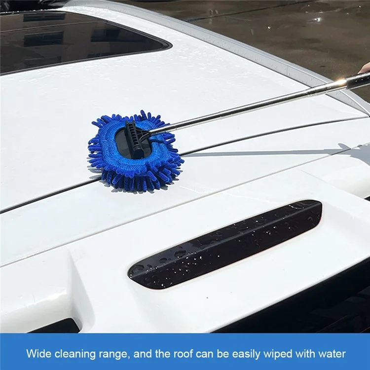 1297 3-in-1 Car Windshield Cleaning Wash Tool Interior Auto Glass Wiper with Extendable Handle Window Cleaner Brush