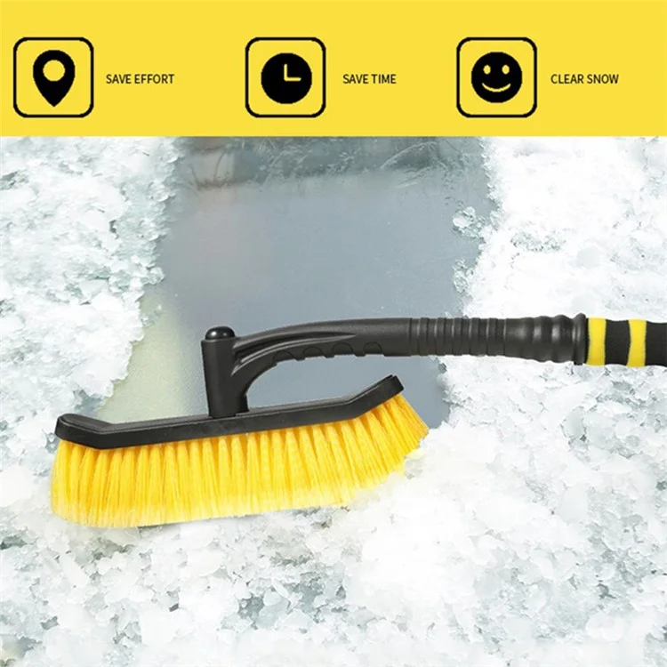 Pá de Remoção de Neve Desmontável ABS+Esponja 1299 - Amarelo