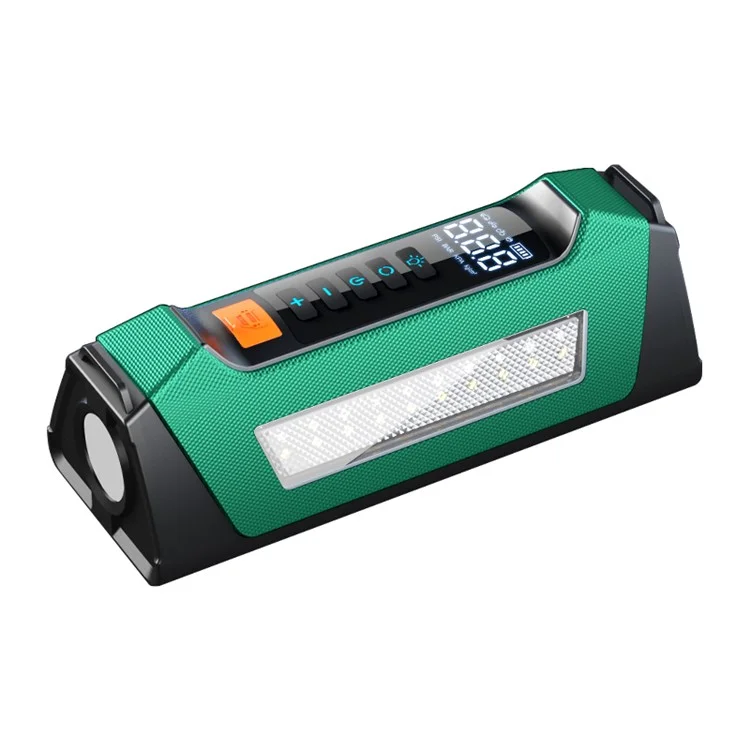 PS-219 All-in-One Emergency Start 6000mAh Battery Power Supply Vehicle Air Pump - Green