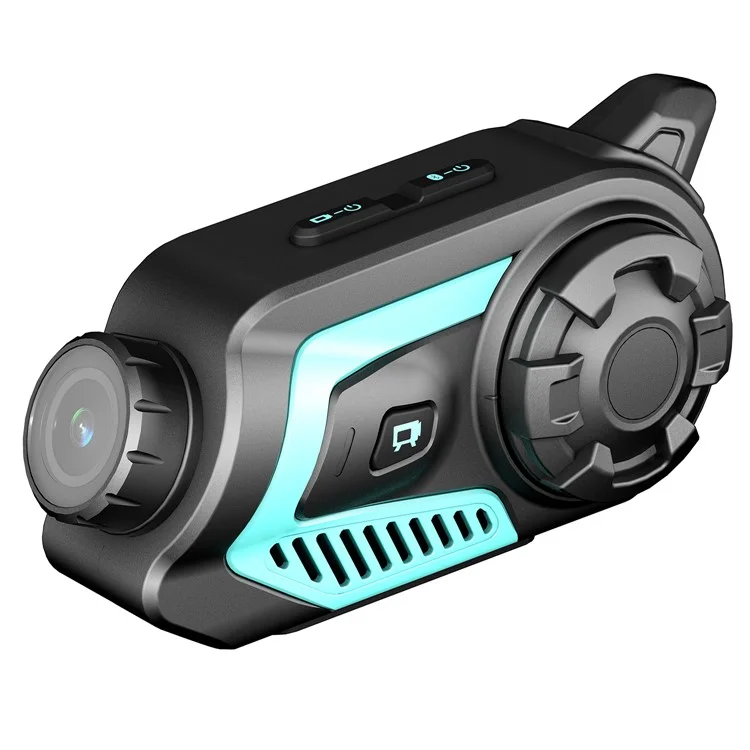 Intercomunicador de motocicleta S40 a prueba de agua Bluetooth Intercomunicador de casco de motocicleta Grabadora de vídeo