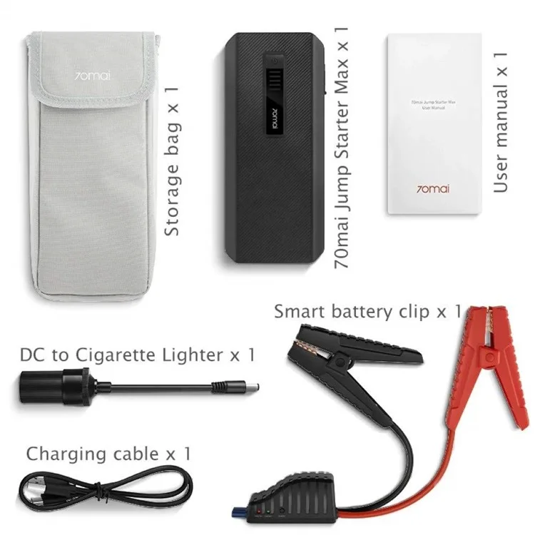 70MAI PS06 Car Jump Starter Max, 18000mAh Emergency Start Power Battery Pack, International Edition