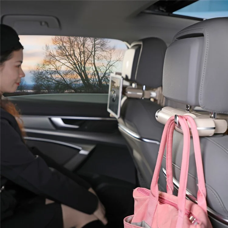 BWHJ-NP006 Adjustable Car Neck Pillow Premium Multifunction Car Accessories Headrest Support for Driver or Front Passenger Seat - Coffee
