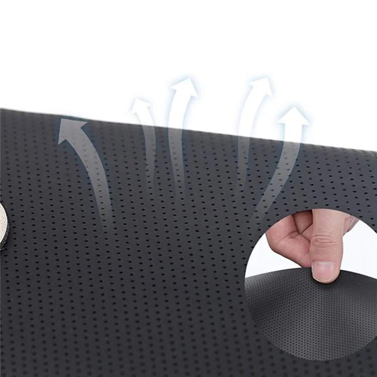 XIONGGUAN TK008AB Electric Massage Lumbar Support Cushion PVX+Mesh Cloth Car Lumbar Cushion with Headrest Pillow for Office Traveling - Black