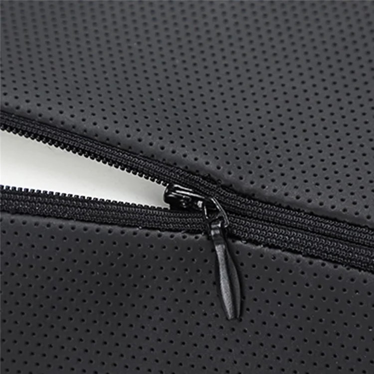 XIONGGUAN TK008AB Electric Massage Lumbar Support Cushion PVX+Mesh Cloth Car Lumbar Cushion with Headrest Pillow for Office Traveling - Black