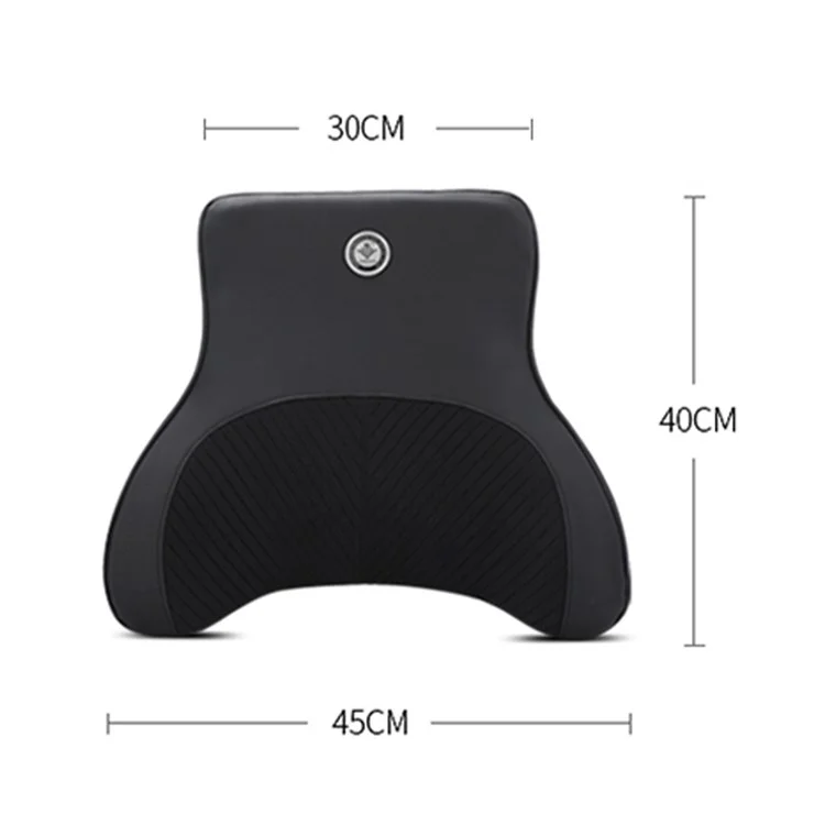 Xiongguan TK004B Seat De Assento De Carro Suporte Lombar Memória De Almofada Cintura De Espuma Pillow Rest - Preto