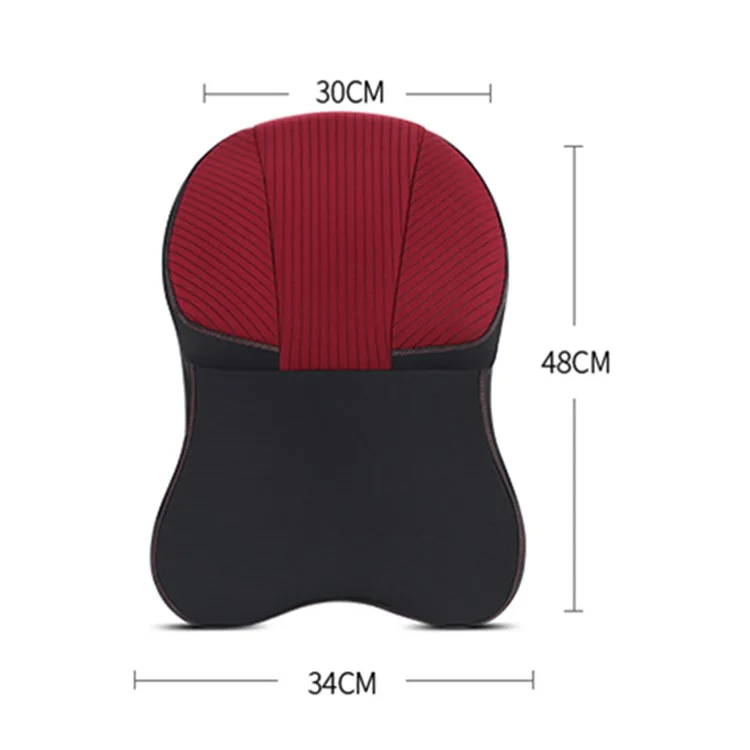 XIONGGUAN TK024A Car Seat Head Neck Support Pillow Cervical Spine Protection Memory Foam Headrest Cushion - Brown