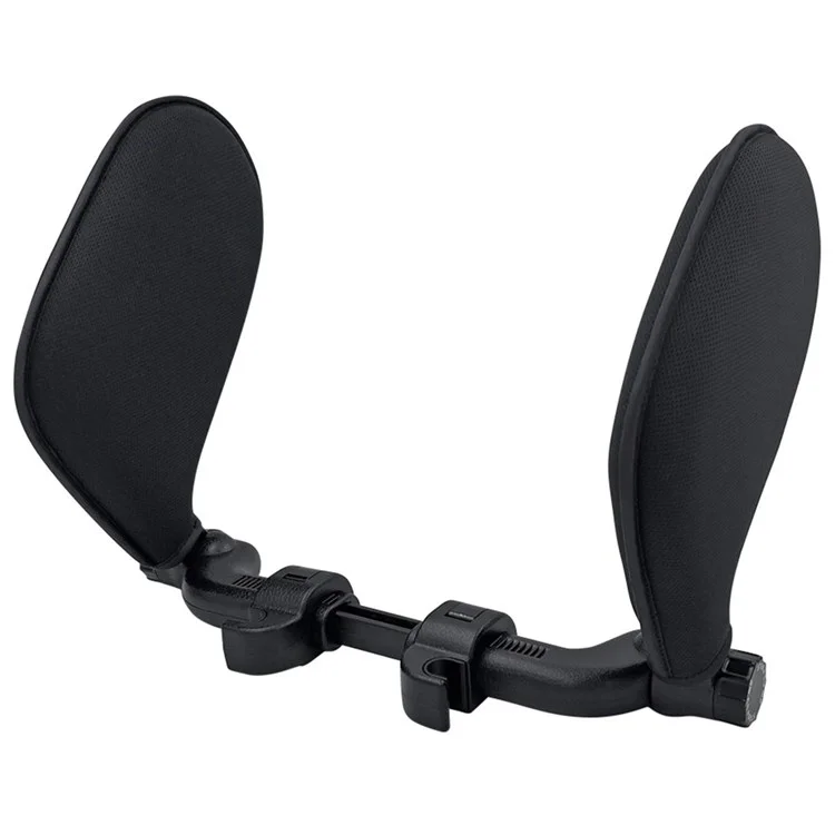 Car Neck Headrest Pillow Cushion Car Seat Memory Foam Padding Sleep Side Head Cervical Spine Support - Black