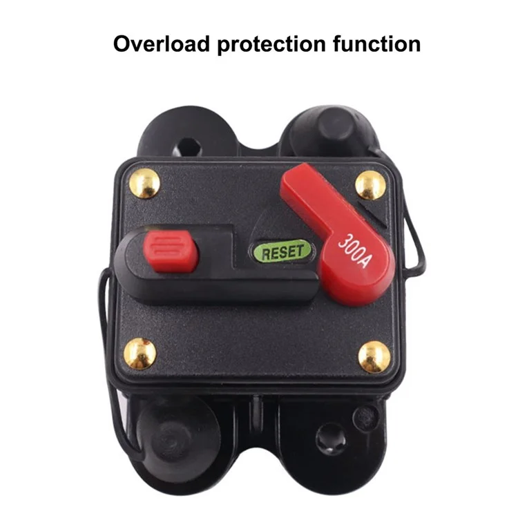 Disjuntor de Circuito Automático de Áudio Automotivo de 60A 12-48V, Porta-fusíveis Automático, Protetor de Circuito