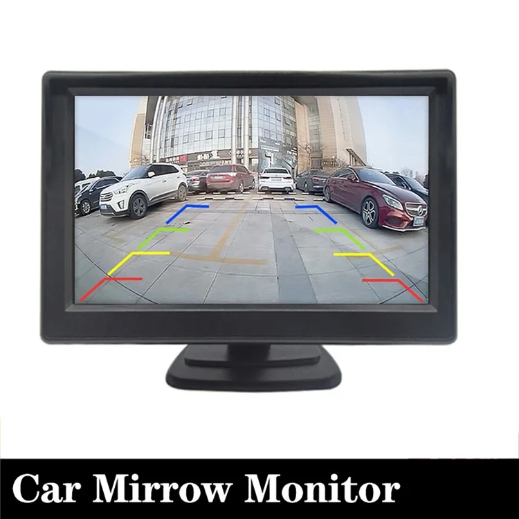 RH-500 Car Parking Reverse 5'' LCD Screen Recorder Display Monitor with Power Supply Cable