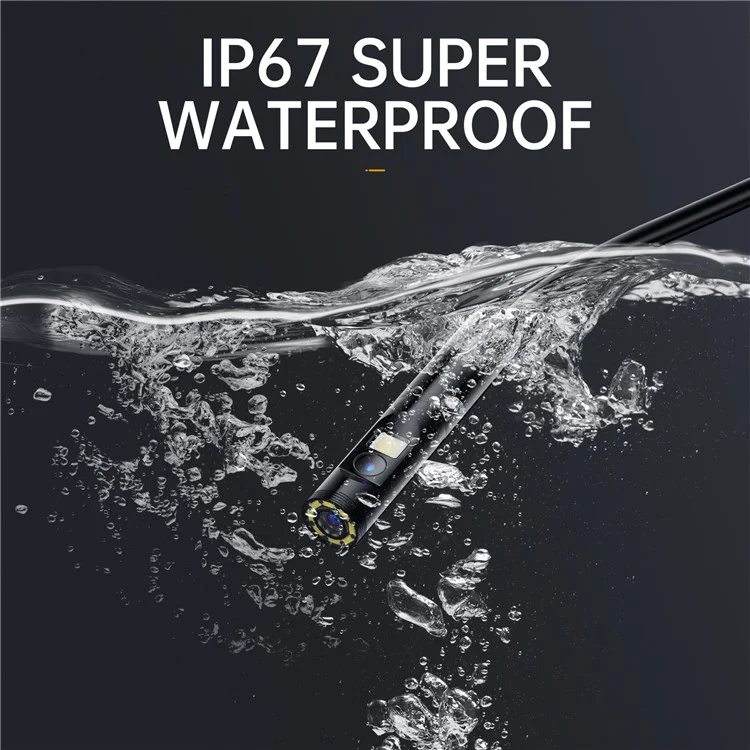 P200 20m Hard Wire 8mm Dual Lens Industrial Endoskop Autoinspektionskamera mit LED-Beleuchtung