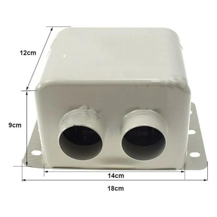 24V 800W Dual Hole Car Heater Window Defrosting Defogging Vehicle Interior PTC Heater