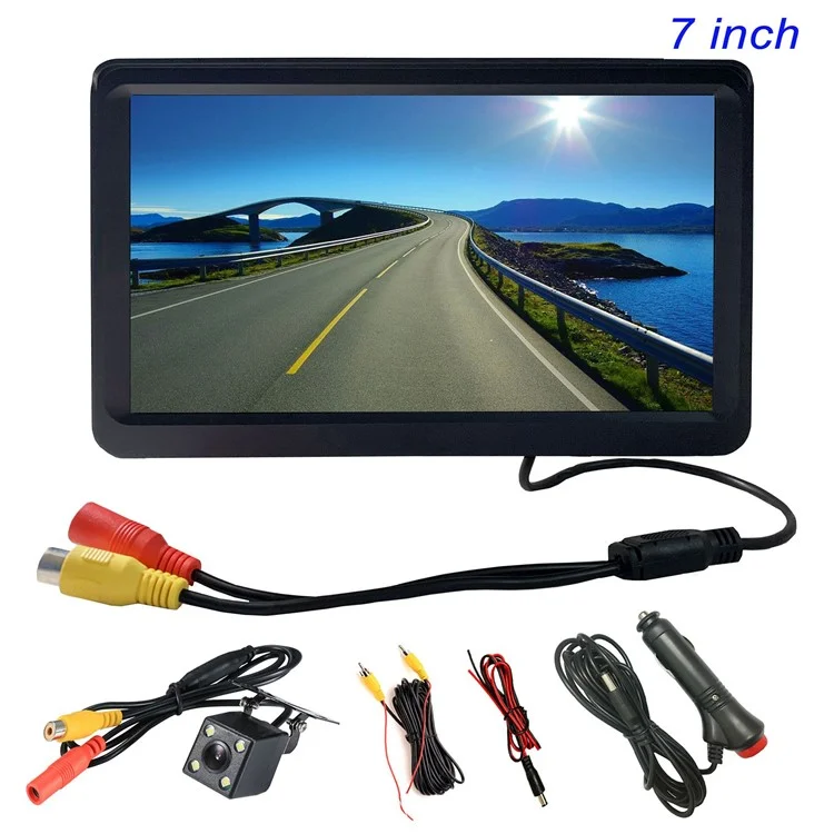 RH-702C 7 '' Monitoraggio Del Display LCD di Grande Schermata da 12 v 24V Parcheggio Per Auto a 4 Le-led Kit