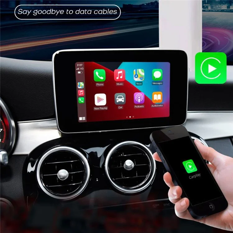 P5981 Boîte d'adaptation sans fil Carplay Mini Plug and Play Dongle USB pour iPhone