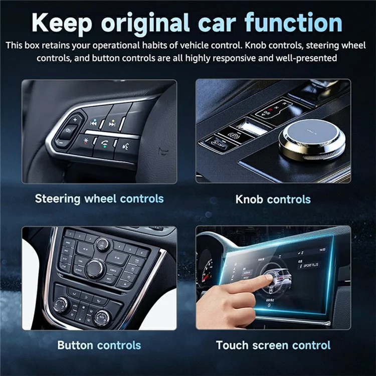 2-in-1 Carplay Android Auto USB-Adapter OTA-Upgrade Plug and Play Kabellos zu Kabellos Dongle Box
