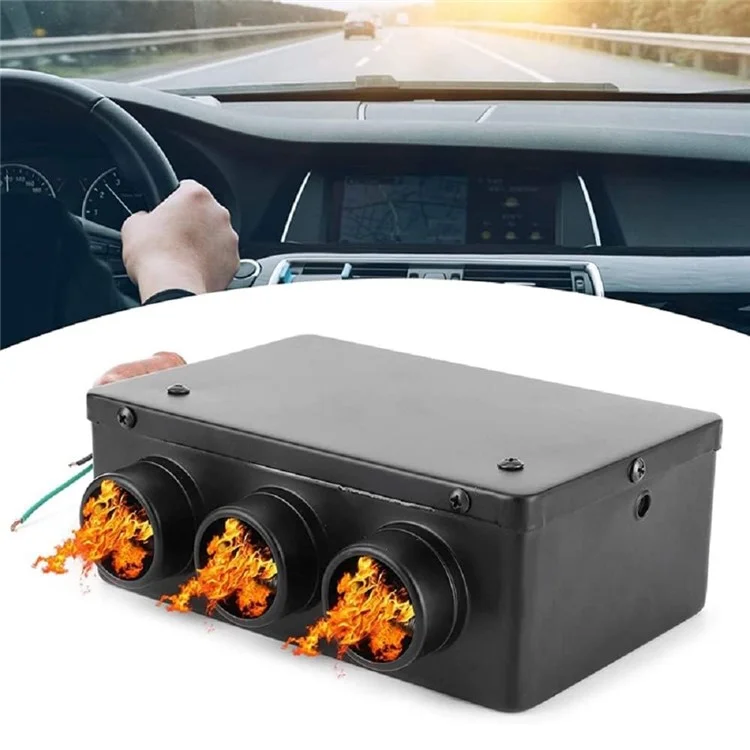 Chauffage de fenêtre pour voiture à trois trous, dégivrage et désembuage de l'intérieur du véhicule - 12V