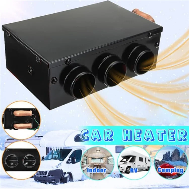 Chauffage de fenêtre pour voiture à trois trous, dégivrage et désembuage de l'intérieur du véhicule - 12V
