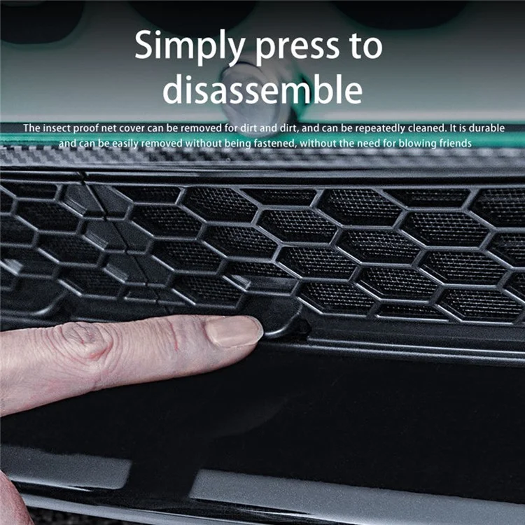 Per Tesla Model 3 Auto Auto Burumper Grille a Rilascio Rapido Design Net di Prevenzione Degli Insetti