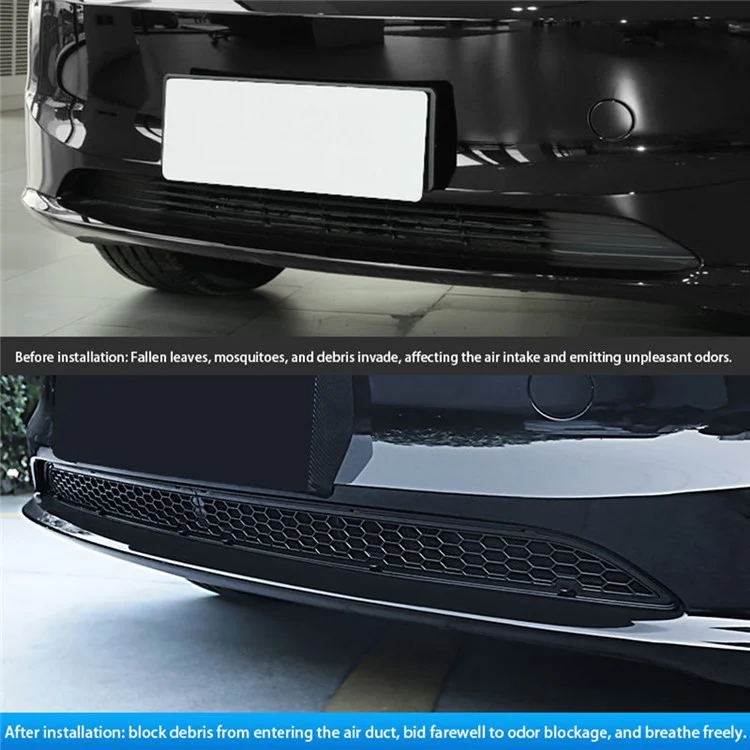 Per Tesla Model 3 Auto Auto Burumper Grille a Rilascio Rapido Design Net di Prevenzione Degli Insetti