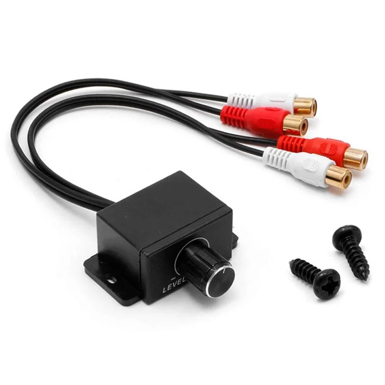 Car RCA Remote Amplifier Level Controller RCA Audio Bass Knob Volume Control Cable