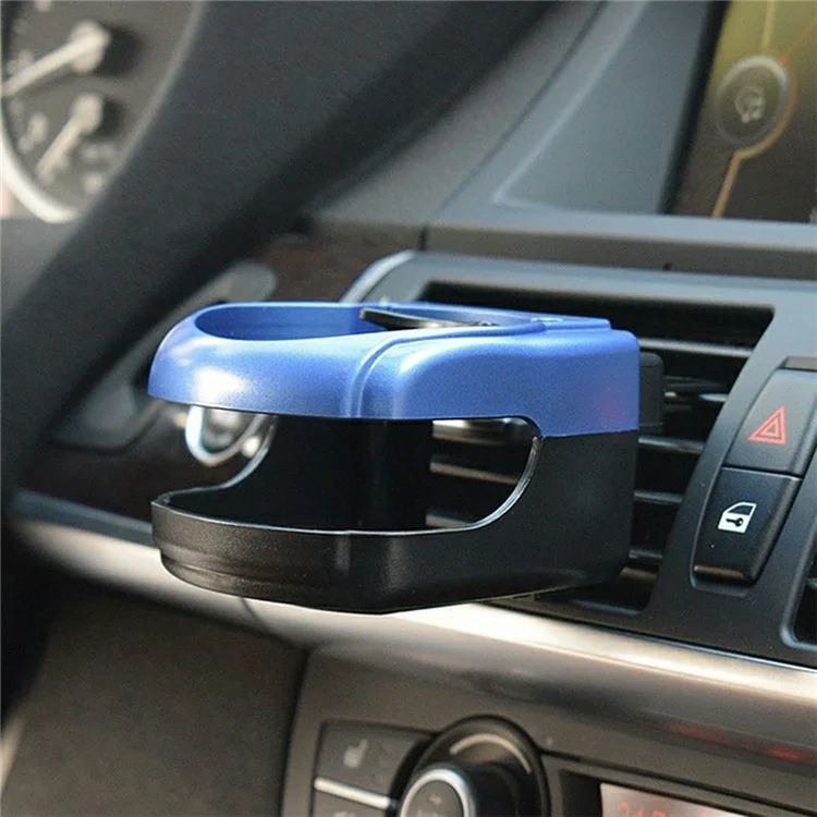 Support multi-fonction porte-boissons pour aération de voiture en plastique - Argent