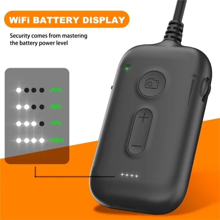 Y15 5,5-mm-Einzellinsen-WLAN-Endoskop-HD-Rohrinspektion-Kamera, wasserdicht, 5 m Hartverkabelung