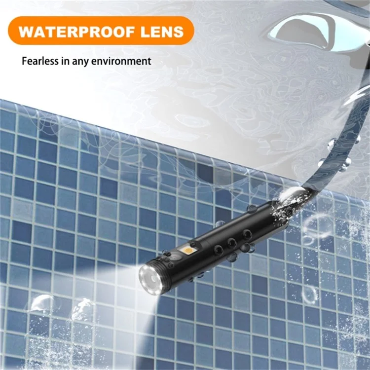 Y15 5,5-mm-Einzellinsen-WLAN-Endoskop-HD-Rohrinspektion-Kamera, wasserdicht, 5 m Hartverkabelung