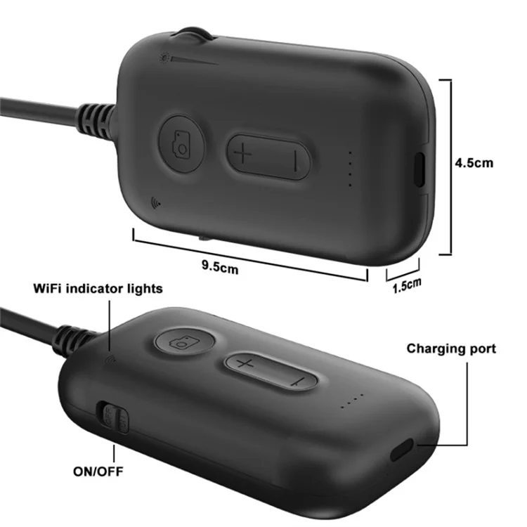 Y15 5.5mm Dual Lens WiFi Endoscope HD Pipeline Waterproof Inspection Camera, 10m Hard Wire