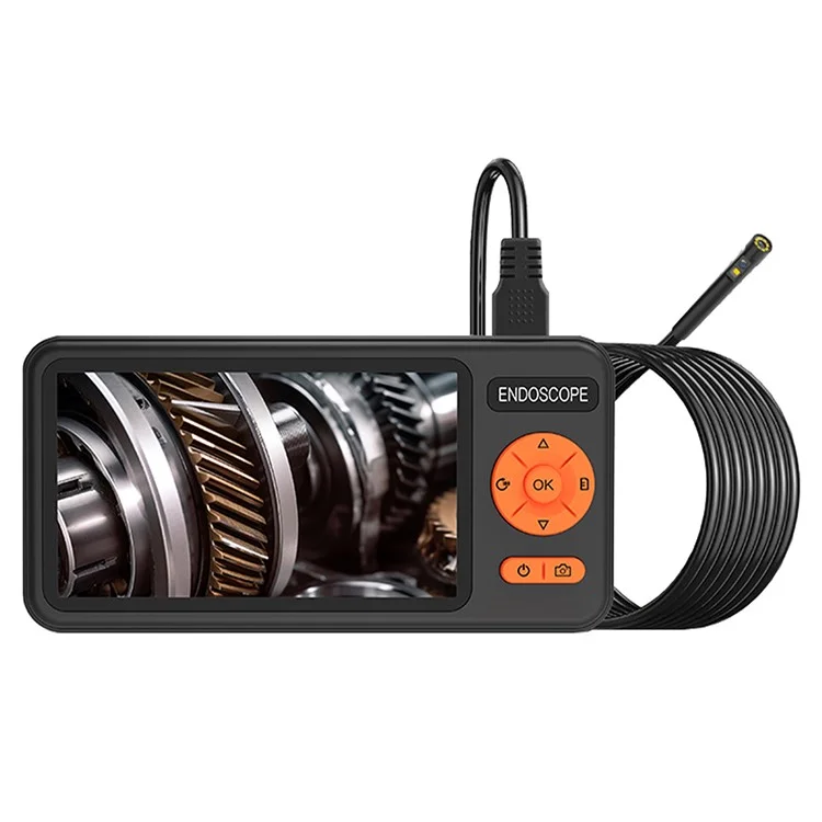T29 Digital Boroscope with 5m Rigid Cable, 7.9mm Dual Lens, 1080P Industrial Endoscope, IP67 Waterproof Camera