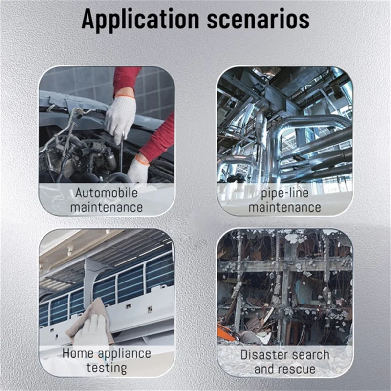 T27 Digital Industrial Borescope 3.5m 5.5mm Dual-Lens 5-inch 1080P Handheld Endoscope with Light