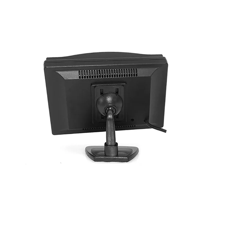 RH-512 5'' LCD Display Monitor Car Parking Reverse Waterproof AHD Square Rear Camera with Video Line