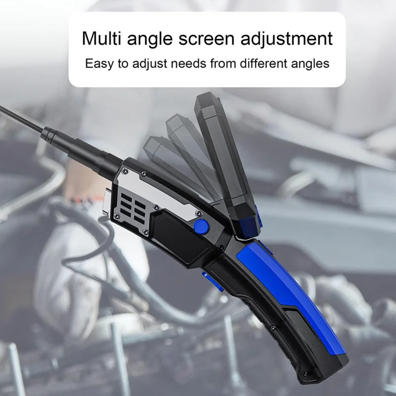 T28 Industrial Borescope with 4pcs Light 1m 7.9mm Dual Lens 5-inch 1080P Endoscope Snake Camera
